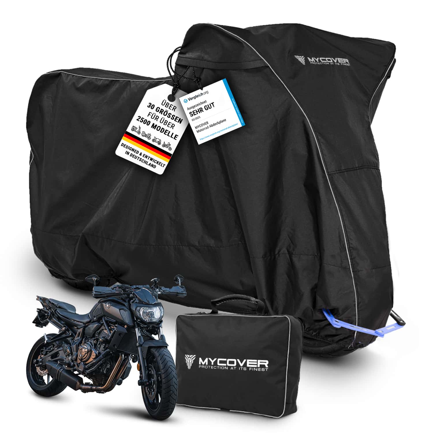 Motorrad Abdeckplane Outdoor M+