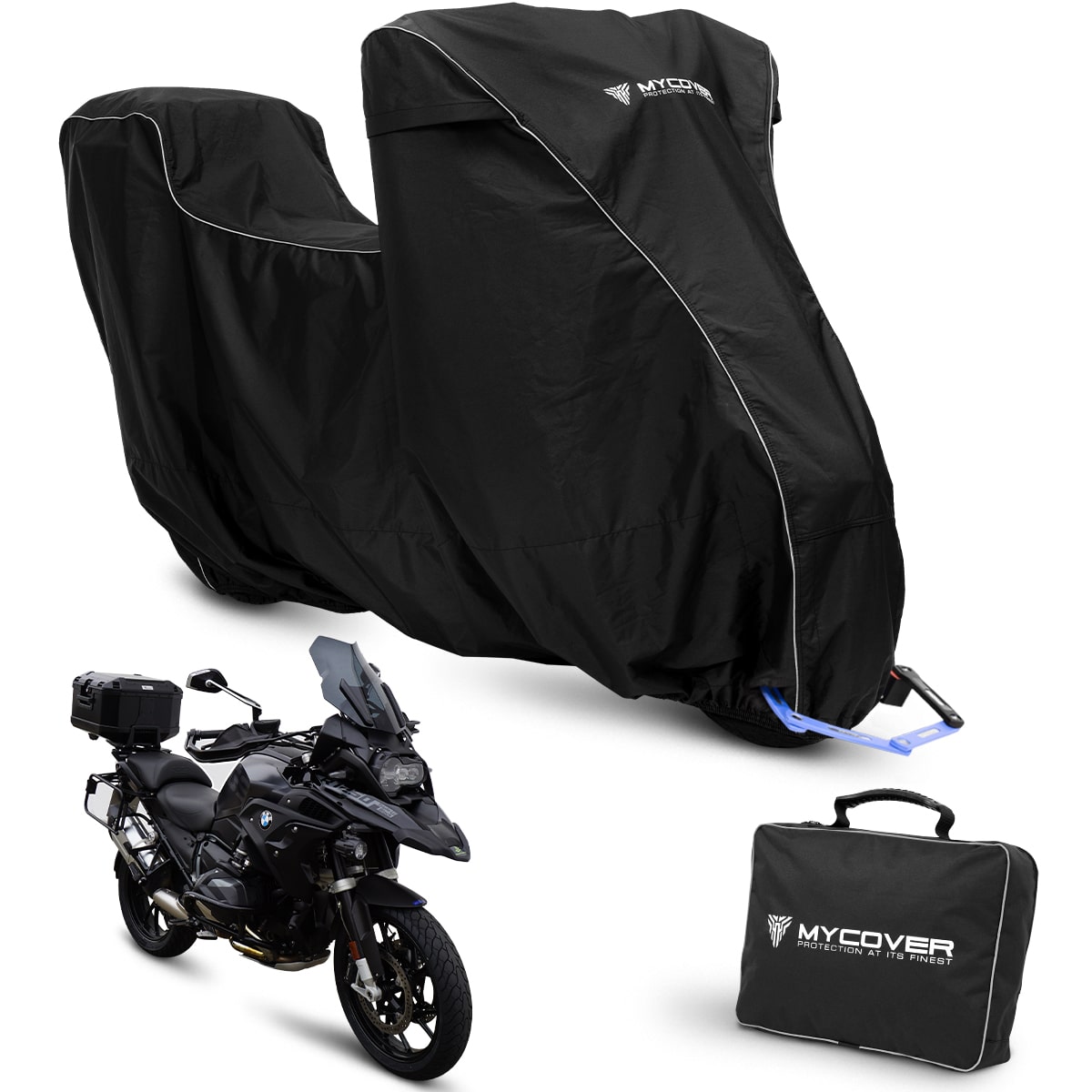 Housse extérieur pour Moto avec top-caseHETCTL215 taille L 215 à 240 cm -  Housse carrosserie