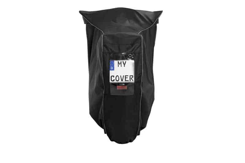 Motorcycle cover with a viewing window. Don't risk a warning!