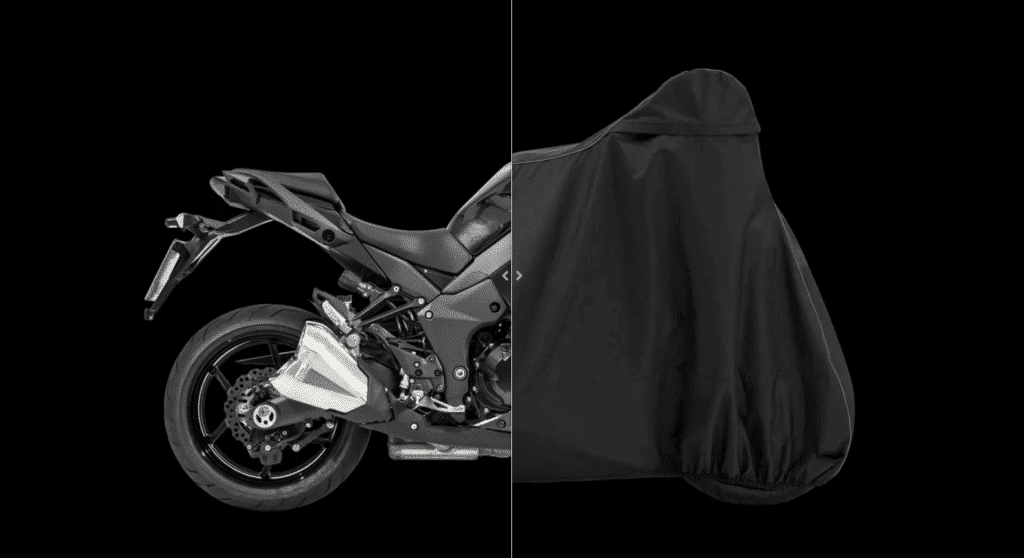 Motorcycle cover from MYCOVER for outdoors and winter