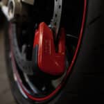 Motorcycle Brake Disc Lock-ABUS-Granite-Detecto-SmartX-8078-red-on-BMW-S1000RR_