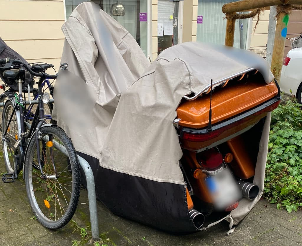 Motorcycle cover for trailering sales