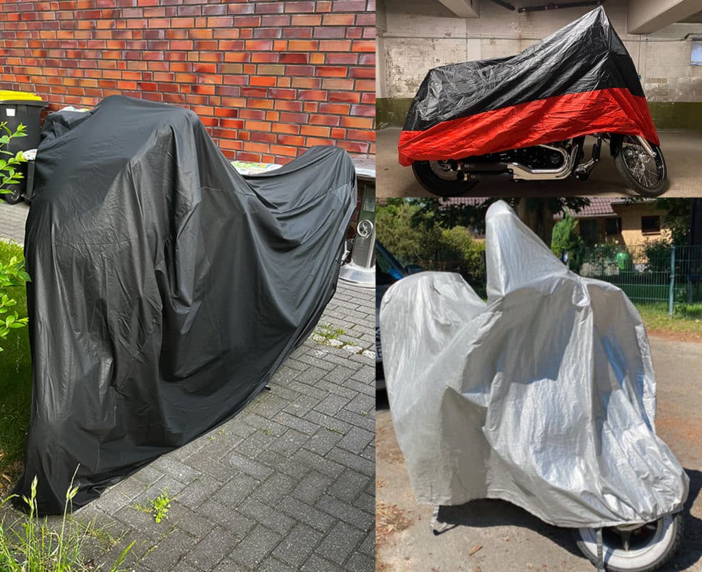 Motorcycle cover wind