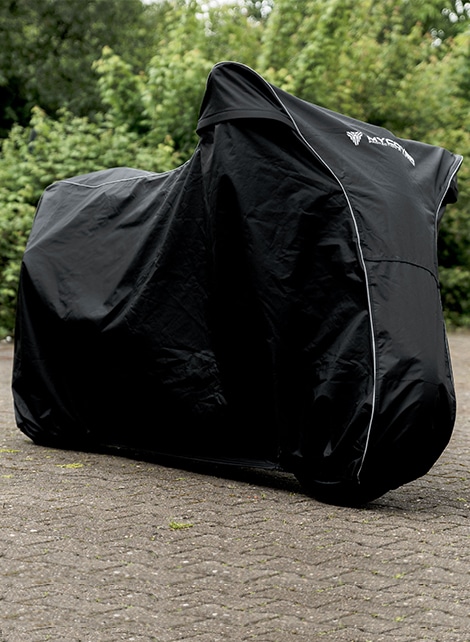 110 Liroyal HOUSSE BACHE MOTO Foy Couvre-Moto VTT grande Taille XXXXL 295 140CM Rouge et noir protection sportive modele 