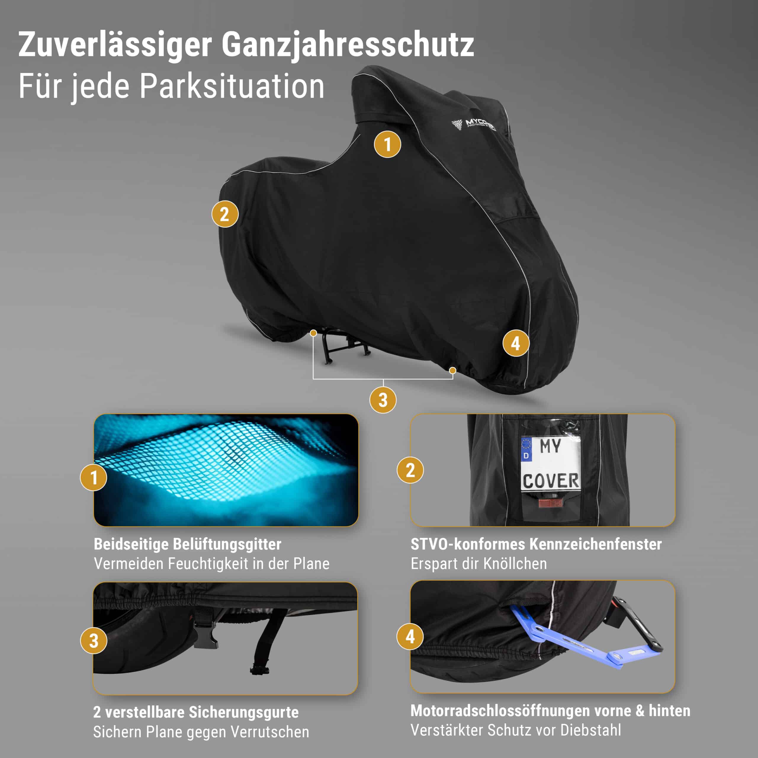 Mofa Schutzhuelle atmungsaktiv