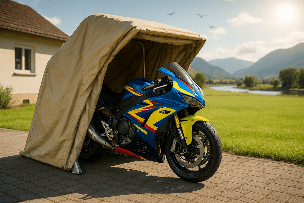 Telo Di Protezione Per Moto E Scooter Nylon (HxLxP) 260 X 90 X 120 Cm - Foto 3