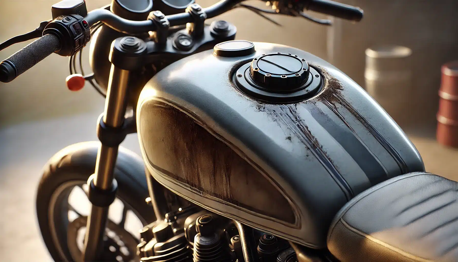 Motorrad Tank reinigen