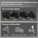 housse protection moto
